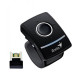 Genius Ring Presenter - Black Finger Mouse with Laser Pointer